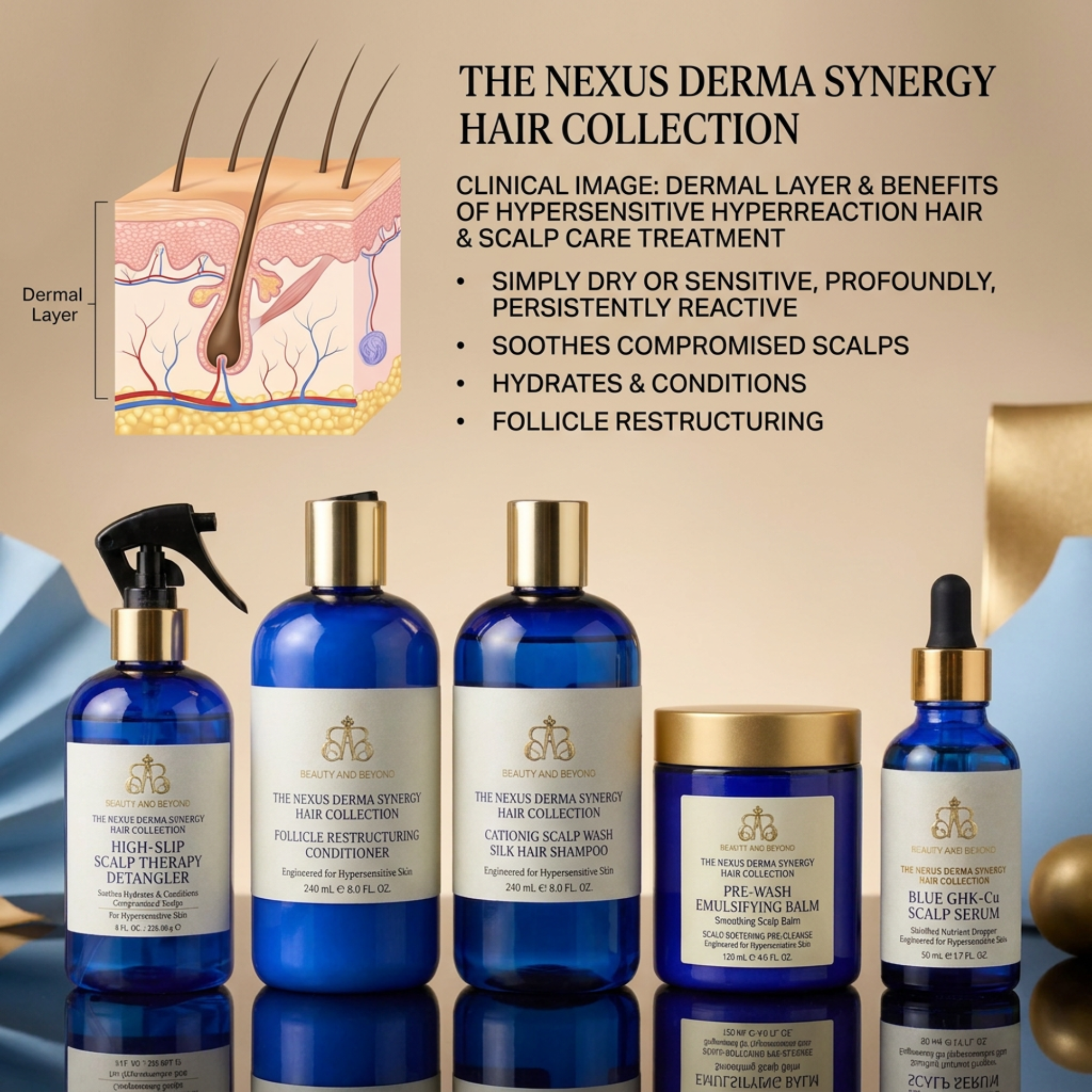 THE NEXUS DERMA SYNERGY COLLECTION — HAIR & SCALP CARE SUITE