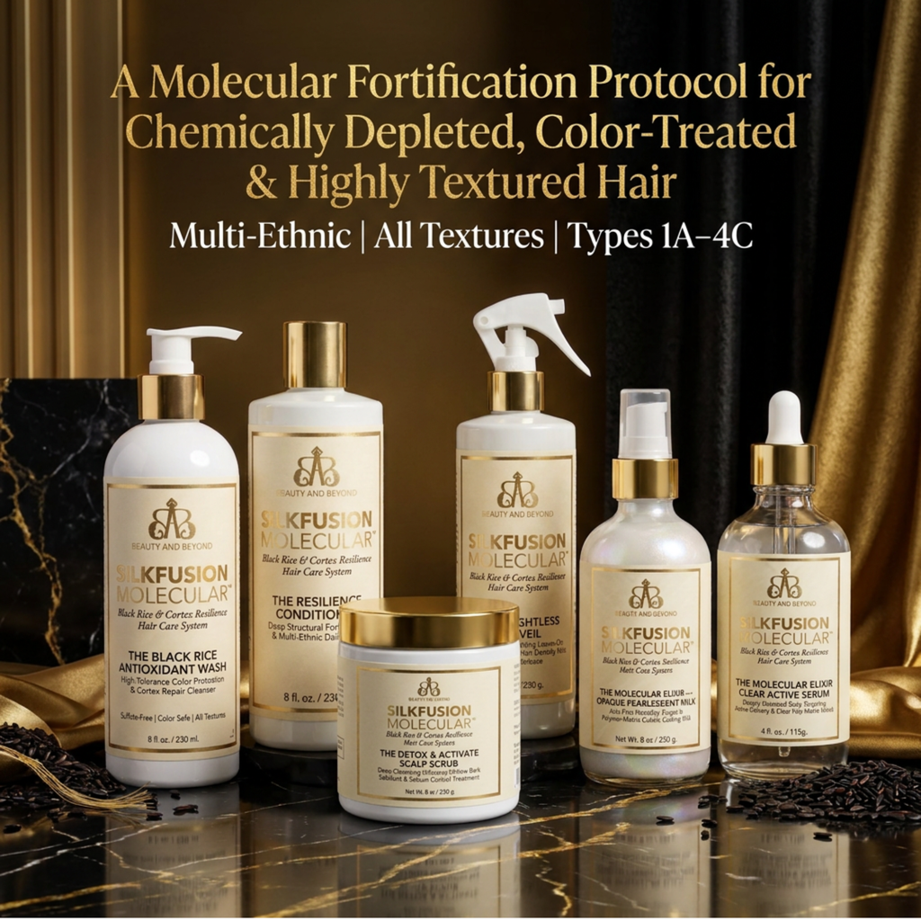 SILKFUSION MOLECULAR Black Rice & Cortex Resilience Hair Care System 6-Piece Complete Collection