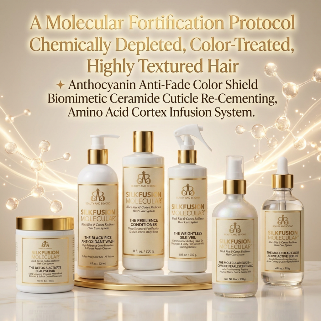 SILKFUSION MOLECULAR Black Rice & Cortex Resilience Hair Care System 6-Piece Complete Collection