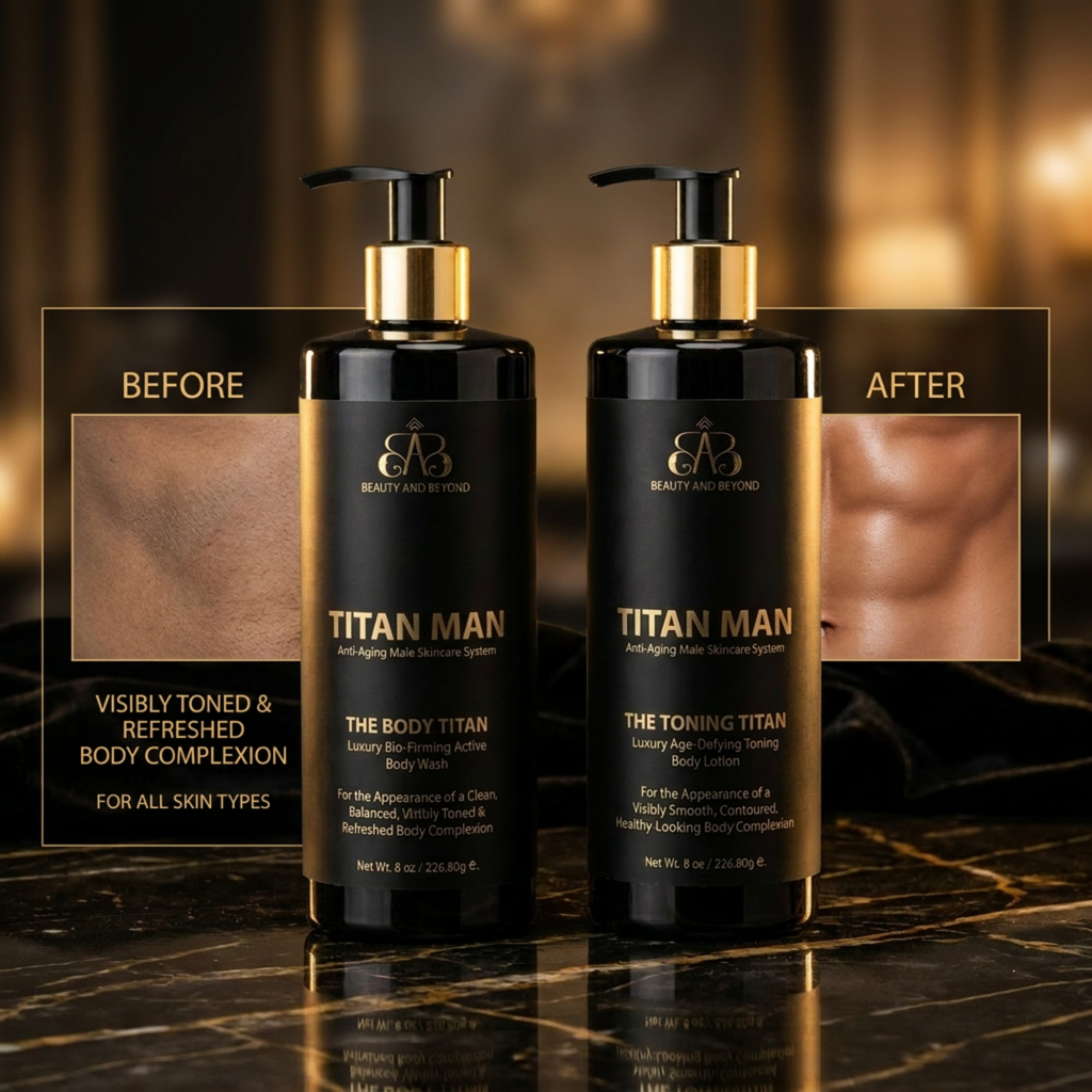 TITAN MAN Anti-Aging Male Total Body Skincare System — Complete 10-Piece Master System