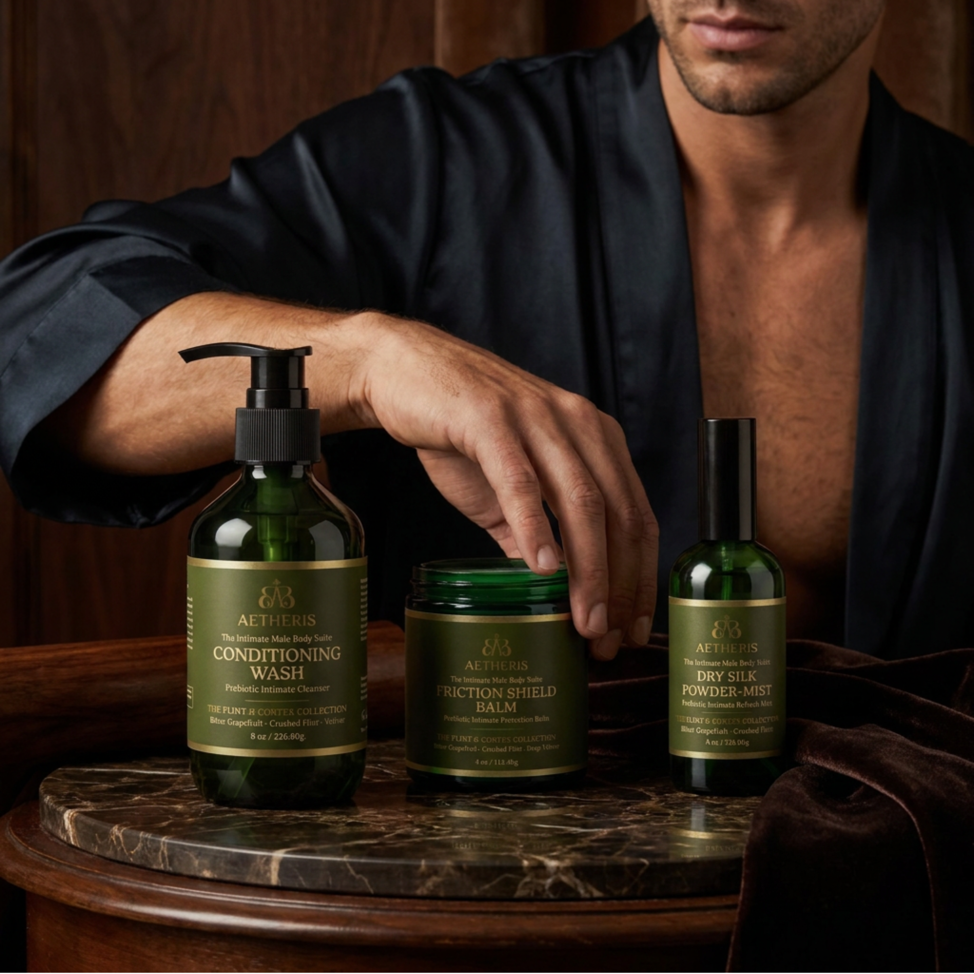 AETHERIS THE INTIMATE MALE BODY SUITE: THE FLINT & CORTEX COLLECTION