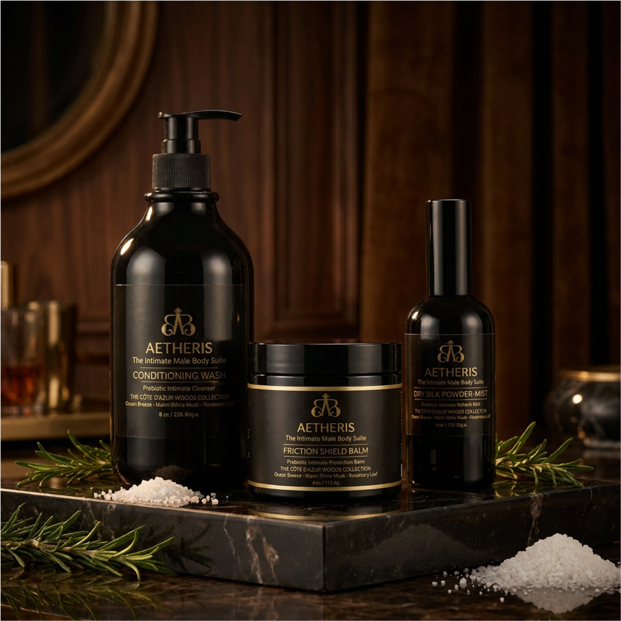 AETHERIS THE INTIMATE MALE BODY SUITE: THE CÔTE D'AZUR WOODS COLLECTION
