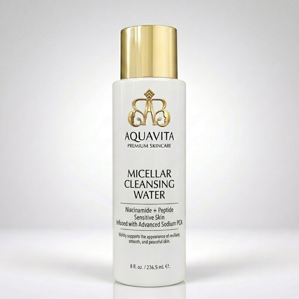 AquaVita Micellar Cleansing Water: Niacinamide + Peptide — Sensitive Skin