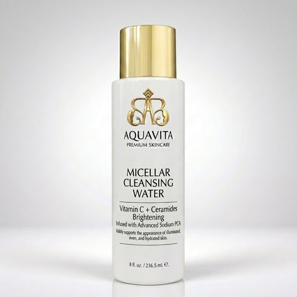 AquaVita Micellar Cleansing Water: Vitamin C + Ceramides — Brightening