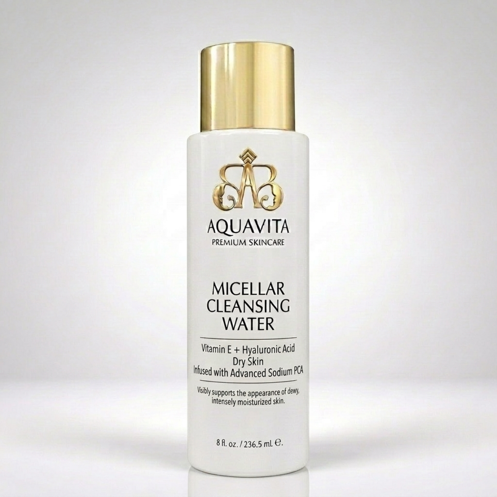 AquaVita Micellar Cleansing Water: Vitamin E + Hyaluronic Acid — Dry Skin