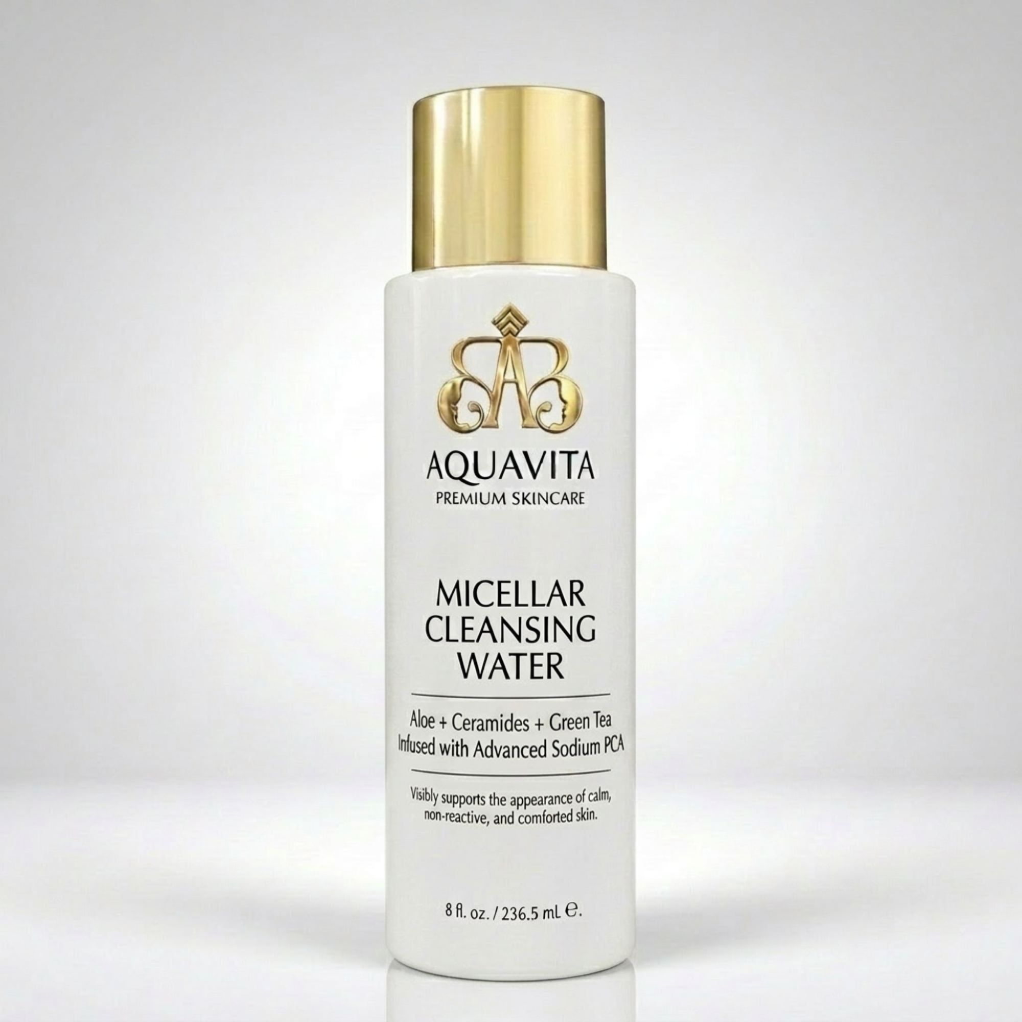 AquaVita Micellar Cleansing Water: Aloe + Ceramides + Green Tea — Comfort Formula