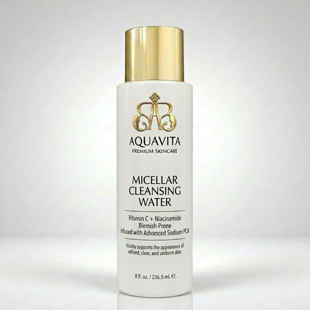 AquaVita Micellar Cleansing Water: Vitamin C + Niacinamide — Blemish-Prone