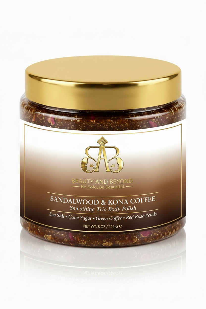 Sandalwood & Kona Coffee — Wrapped on Correct Jar