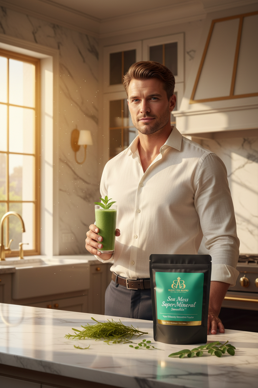 Sea Moss SuperMineral Smoothie™ Lifestyle — White Male