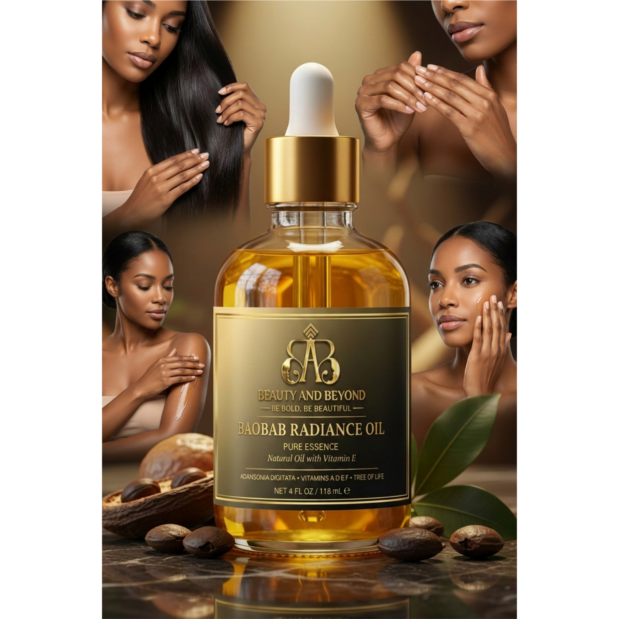 Baobab Radiance Oil | Pure Essence Natural Oil with Vitamin E