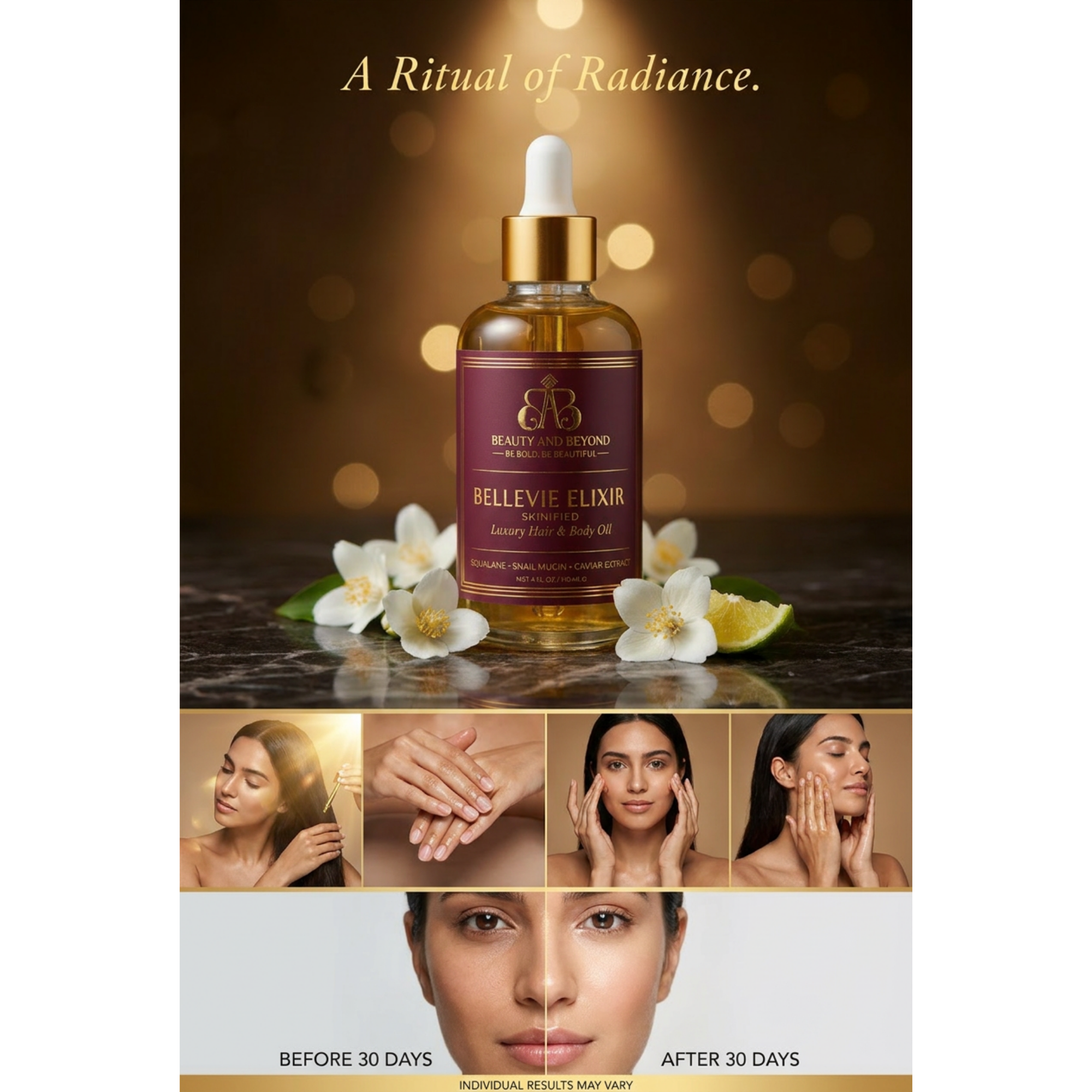 BelleVie Elixir — Skinified Luxury Hair & Body Oil