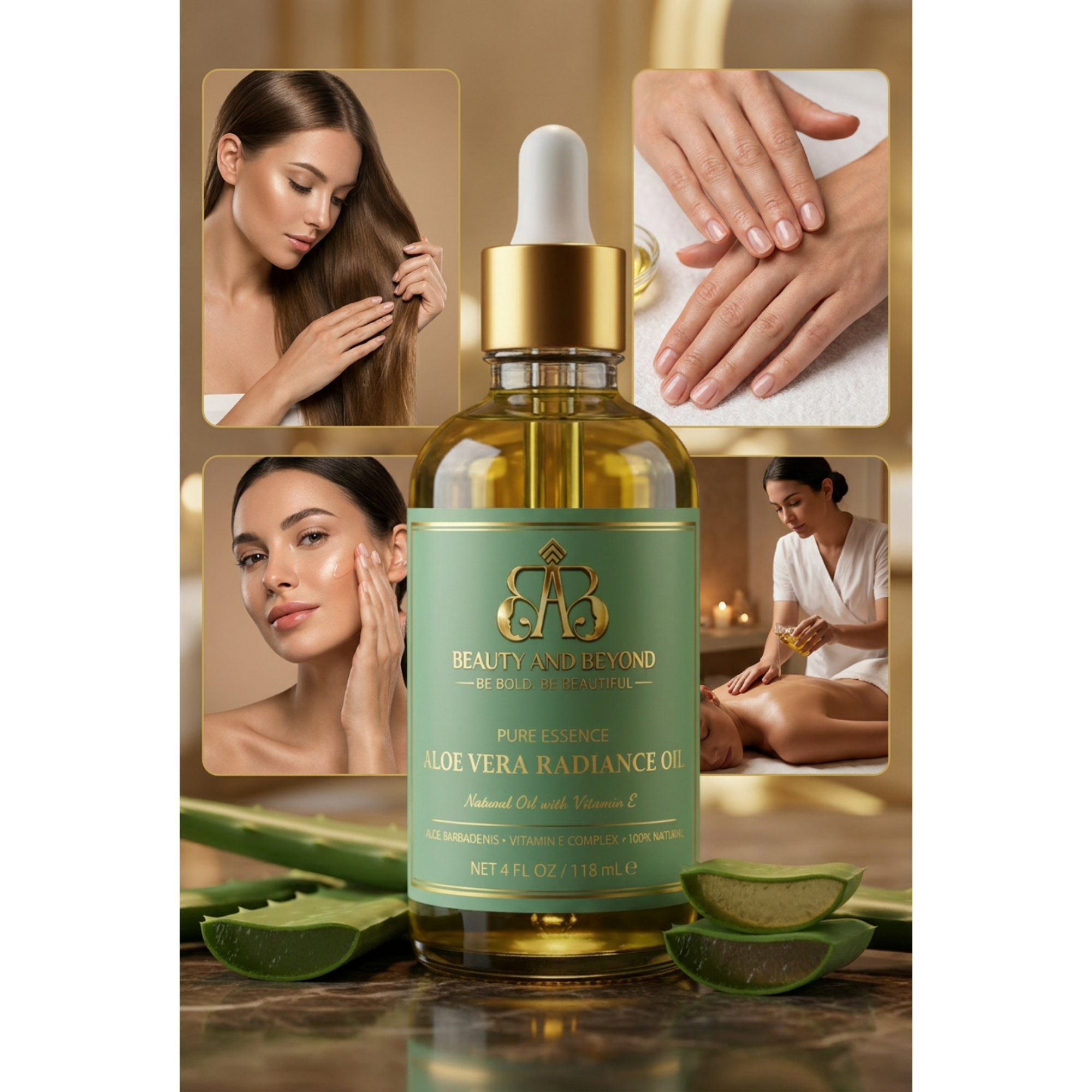 Aloe Vera Radiance Oil | Pure Essence Natural Oil with Vitamin E