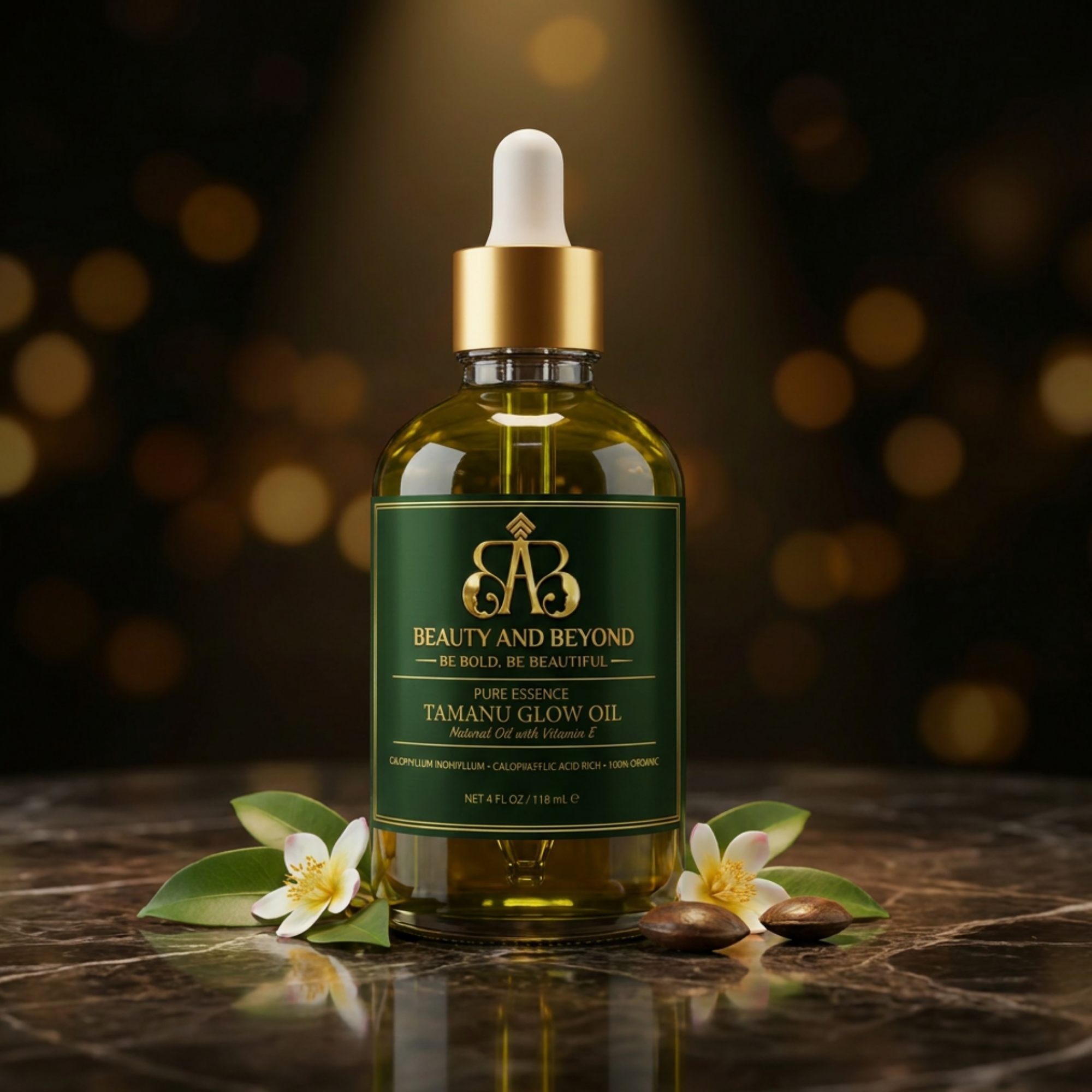 Tamanu Glow Oil | Pure Essence Natural Oil with Vitamin E