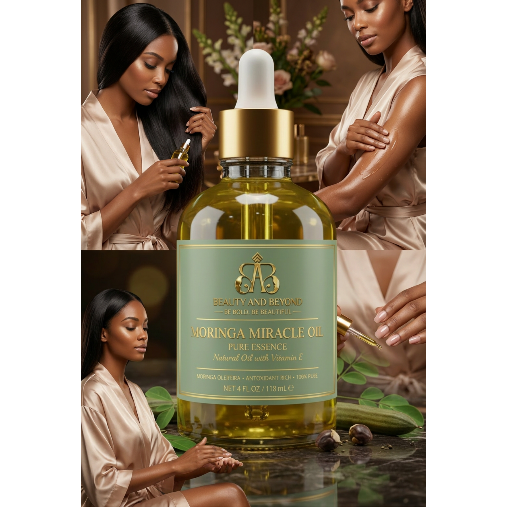 Moringa Miracle Oil | Pure Essence Natural Oil with Vitamin E