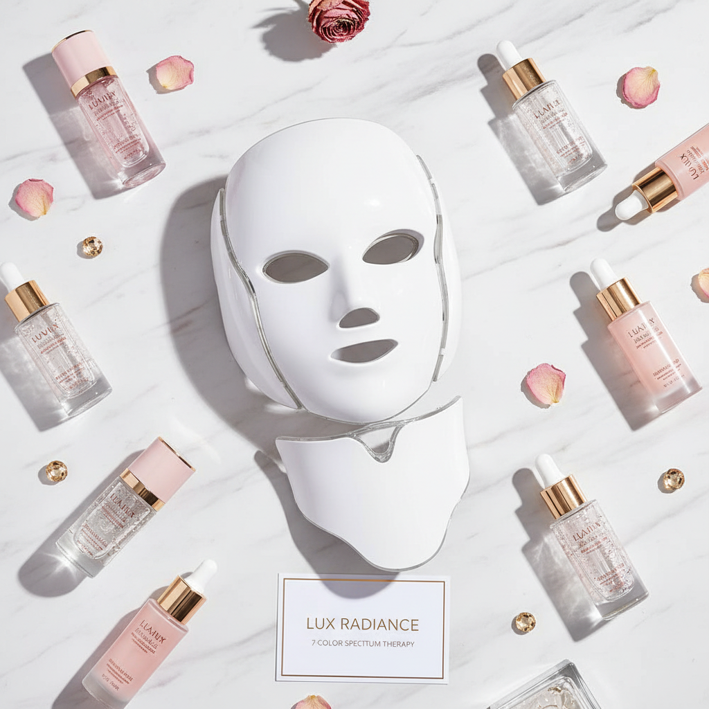 Spectrum LED Mask Flat Lay