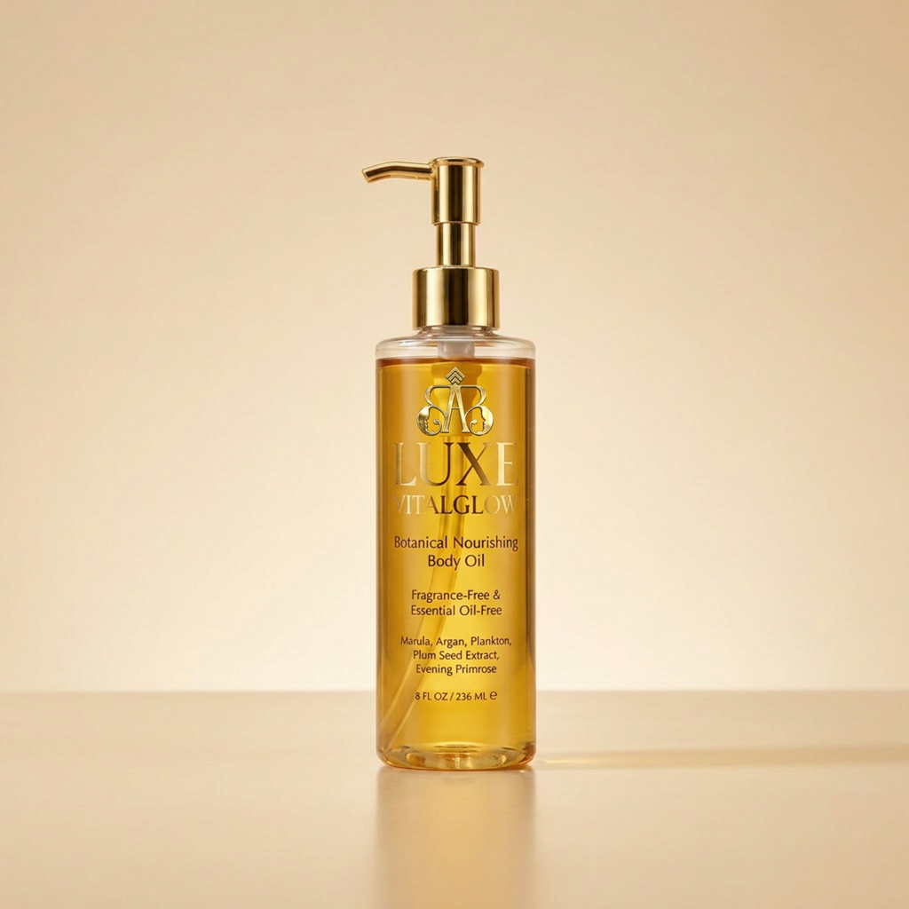 Luxe VitalGlow Botanical Body Oil — Advanced Skin Renewal Treatment
