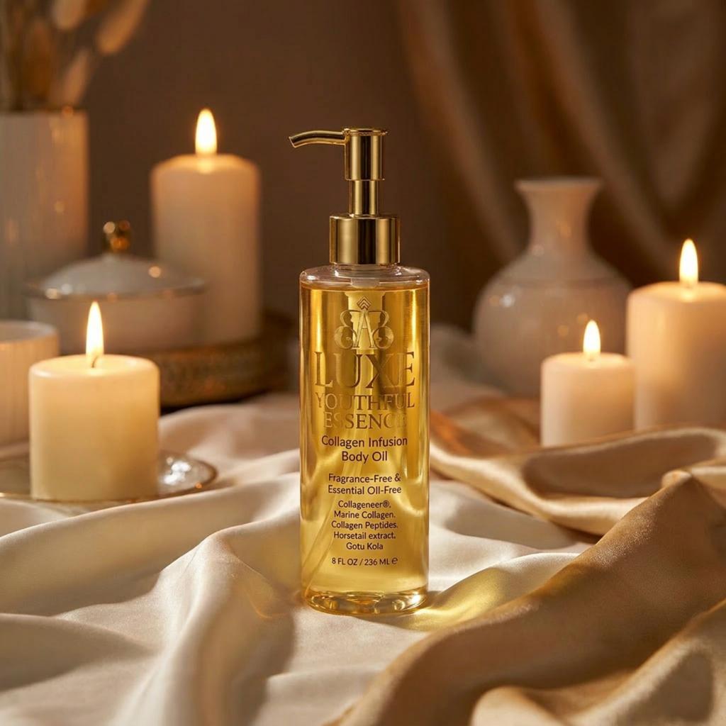 Luxe Youthful Essence Collagen Infusion Body Oil — Prestige Structural