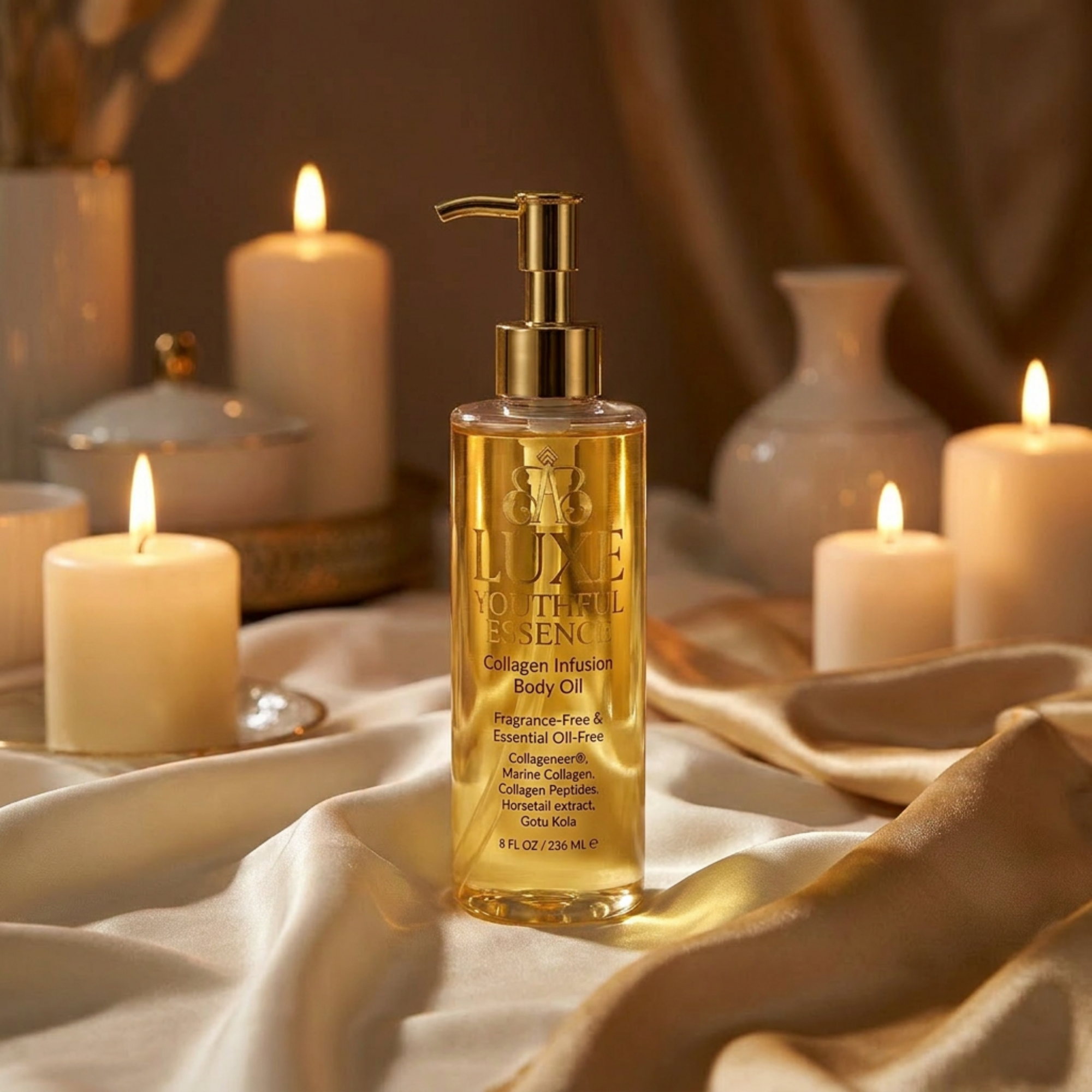 Luxe Youthful Essence Collagen Infusion Body Oil — Prestige Structural