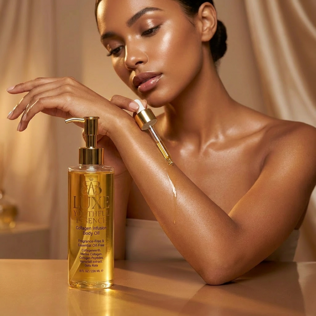 Luxe Youthful Essence Collagen Infusion Body Oil — Prestige Structural
